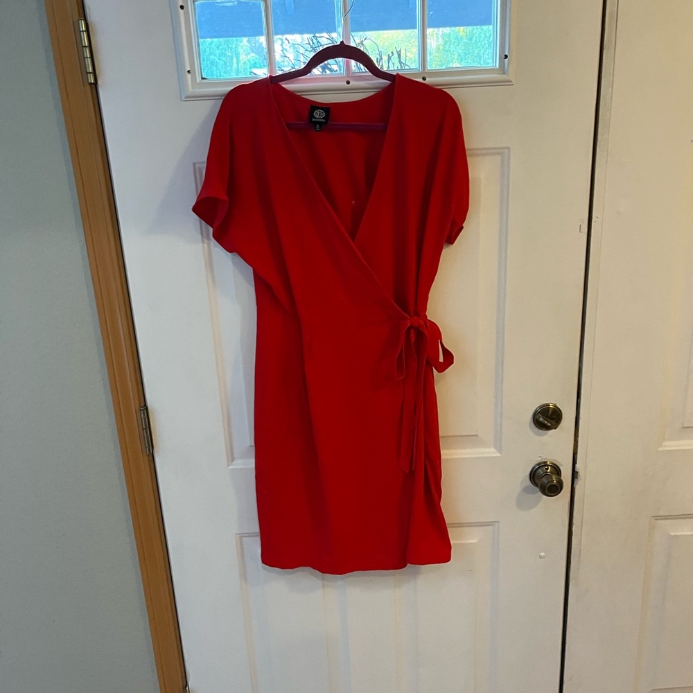Sexy Red Bobeau Wrap Dress